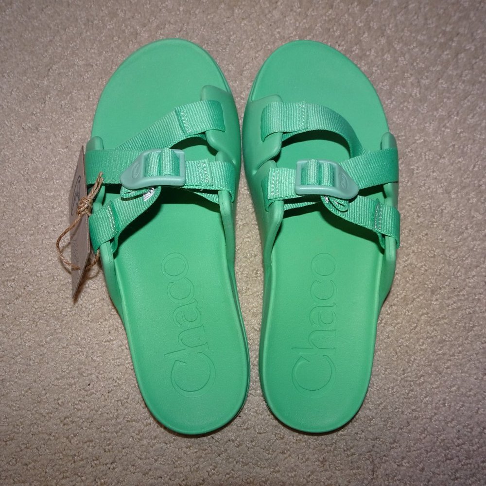 Chaco Chillos Big Kids Sandals- Mint Green